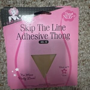 Hollywood Fashion Secrets Adhesive Thong | XS–S | Strapless & No-Line | NWT